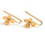 Fashion Flower Stainless Steel Electroplating Earrings