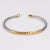 Expressive Circle Stainless Steel Electroplating Bangles