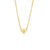 Fashion Heart Stainless Steel 18K Gold Plated Necklaces