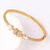 Moderate Luxury Women Heart Geometric Zircon Electroplating Bracelets