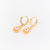 Japanese / Korean IG Style Women Minimalist Natural Metal Mixed Color Eye Droplet Resin Oil Dripping Drop Earrings