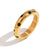 Fashion Versatile Circle Geometric Stainless Steel 18K Gold Plated Rings