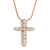 Fashion Cross Geometric Stainless Steel Electroplating Necklaces