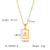 IG Style Letter Number Text Stainless Steel Electroplating Necklaces