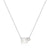 Luxurious Quadrilateral Round Geometric 18K Gold Plating Diamond Inlay Necklaces