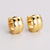 IG Style Round Geometric 304 Stainless Steel Electroplating Earrings