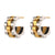 Fashion Circle Geometric Stainless Steel 18K Gold Plated Earrings