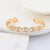 Japanese / Korean Women Diamond Metal Geometric Zircon Bracelets