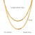 IG Style Chain Geometric Stainless Steel Electroplating Necklaces