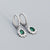 925 Sterling Silver Fashion Women Geometric Silver Electroplating Earrings