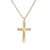 Minimalist Cross Geometric Copper Pendants