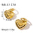 IG Style Heart Heart Geometric Stainless Steel Electroplating Earrings