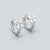 925 Sterling Silver Korean Bowknot Bowknot Silver Diamond Inlay Stud Earrings