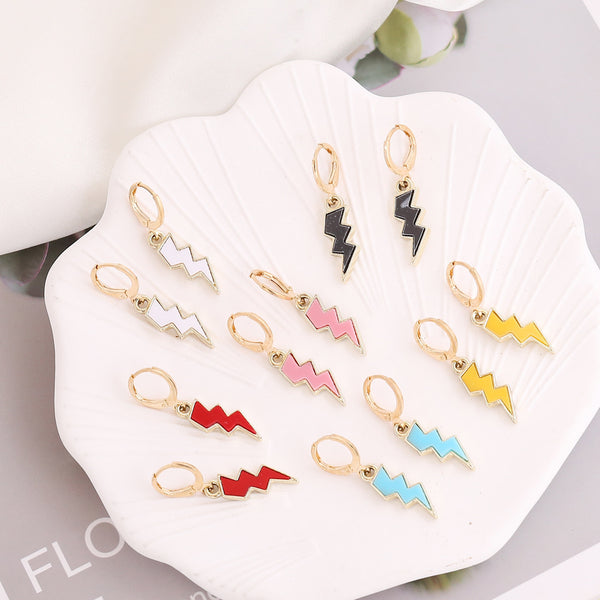 Women Minimalist Celestial Alloy Electroplating Earrings