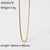 IG Style Chain Geometric Stainless Steel Electroplating Necklaces