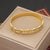 Expressive Petal Stainless Steel Electroplating Bangles