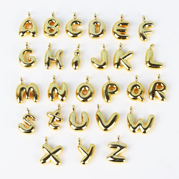 Unisex Letter Zircon Electroplating Necklaces