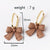 Chic Heart Bowknot Copper Earrings