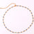 Women Round Geometric Zircon Electroplating Necklaces