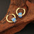 Expressive Eye Stainless Steel Oil Dripping Earrings