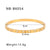 IG Style Quadrilateral Round Stainless Steel Electroplating Bangles