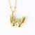 Unisex Letter Zircon Electroplating Necklaces