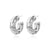 Minimalist Letter Number Text Letter Copper Electroplating Stud Earrings