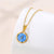 Korean Women Geometric Metal Titanium Steel Diamond Inlay Necklaces