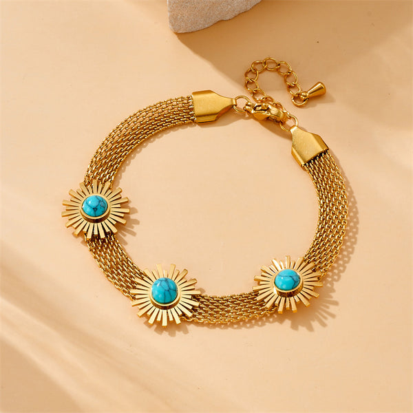 Women Fashion Mesh Stainless Steel Electroplating Bracelets