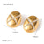 IG Style Heart Stainless Steel 18K Gold Plated Earrings