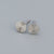 925 Sterling Silver Korean Flower Geometric Silver Electroplating Stud Earrings