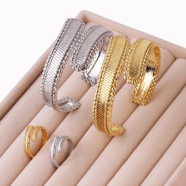 Circle Gold Plating Electroplating Bangles