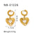 IG Style Heart Heart Geometric Stainless Steel Electroplating Earrings