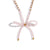 Fashion Bowknot Stainless Steel Electroplating Necklaces