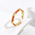 Women Irregular Geometric Copper Inlay Rings