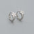 925 Sterling Silver Refreshing Flower Flower Silver Diamond Inlay Earrings