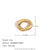 Fashion Irregular Heart Stainless Steel 18K Gold Plated Jewelry Making