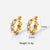 IG Style Circle Geometric Stainless Steel 18K Gold Plated Earrings