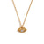 Fashion Eye Geometric Stainless Steel 18K Gold Plated Necklaces