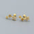 925 Sterling Silver Korean Star Star Silver Diamond Inlay Stud Earrings