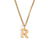 Fashion Letter Number Geometric Text Stainless Steel 18K Gold Plated Necklaces