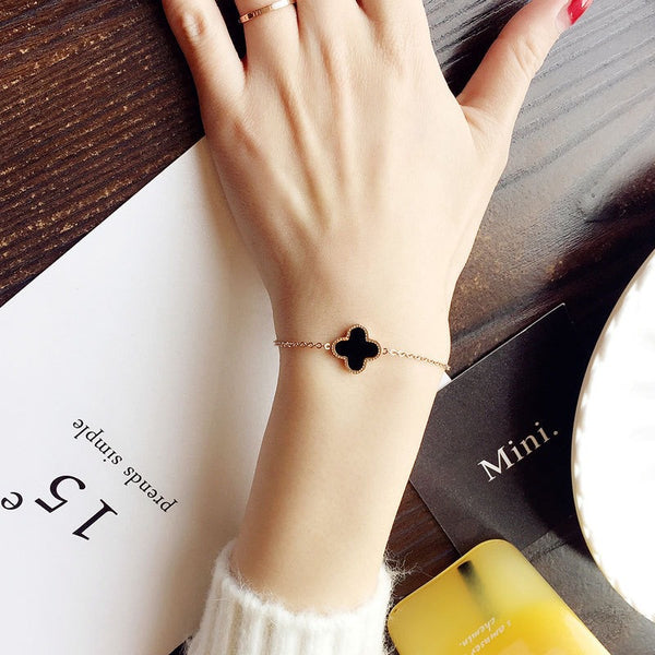 Cartoon Women Geometric Titanium Steel Electroplating Bracelets