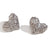 Fashion Heart Stainless Steel 18K Gold Plated Stud Earrings