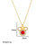 Cartoon Geometric Titanium Steel 18K Gold Plated Necklaces