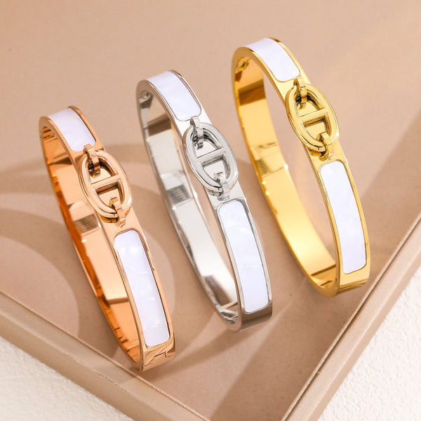 Versatile Titanium Steel Electroplating Bangles