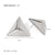 IG Style Triangle Geometric Stainless Steel 18K Gold Plated Earrings