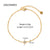 Women IG Style Circle Geometric Stainless Steel 18K Gold Plated Bracelets