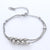 Niche Women Circle Geometric Stainless Steel Electroplating Bracelets