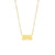 Fashion Number Text Letter Stainless Steel 18K Gold Plated Necklaces