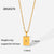 IG Style Circle Stainless Steel 18K Gold Plated Necklaces